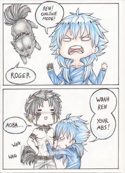 ask-aoba-dmmd:  what if ren could transform outside of rhyme…