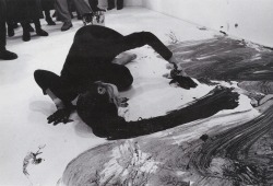 aestheticgoddess:  Janine Antoni, Loving Care, 1992  For this