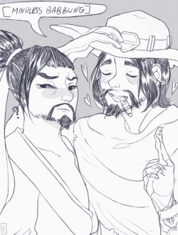 kirizura:  The kids feat. Genji noticed Hanzo hanging around