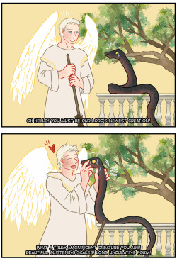 johanirae:  Good Omens | The Angel of the East Gate meets his