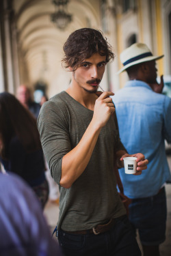 taniabraukamper:  Thank God for coffee breaks. Candid of Portuguese
