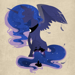 mlpfim-fanart:  Luna Silhouette by Evehly 