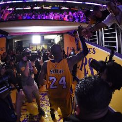 Kobe’s final words to the crowd? “What can I say?