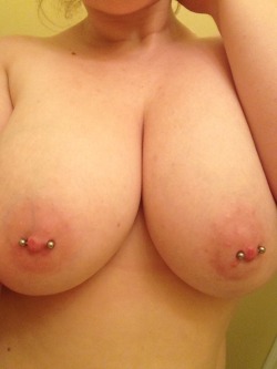 piercednipples:  R submitted: Got these babies as a Valentine’s