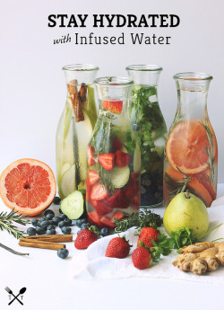 beautifulpicturesofhealthyfood:  Stay Hydrated with Infused Water…RECIPES