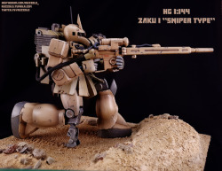 ruzzolo: HG 1:144 Zaku I “Sniper type” This is my third