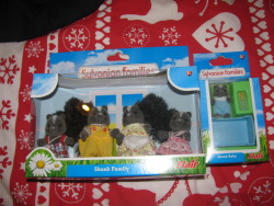 also i finally got my sylvanian skunk family. been wanting it