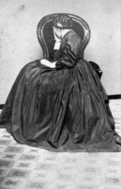 uconstruction:  Portrait of a Woman in Mourning • Ca 1860 