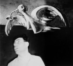 inneroptics:    John Gutmann    Self-Portrait with Love Bird,