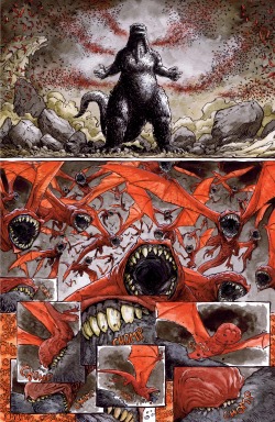 cartoontrashmaster:  kenro199x:    Godzilla in Hell ended as