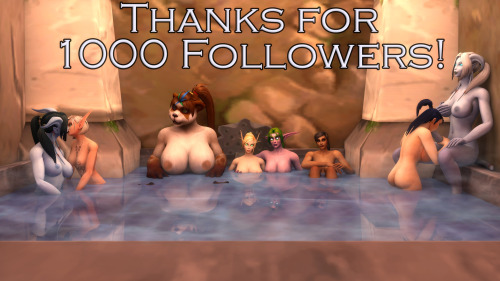 kaelscorner:  1000 Followers! I never expected this blog to grow nearly as quickly as it has! One thousand people is a lot! (even if some may be some kind of porn bots or something >_>) A big thanks to everyone, especially those that have been with