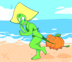 sketchapod: month of Peridot - day 4  pumpkin, no! pumpkin,