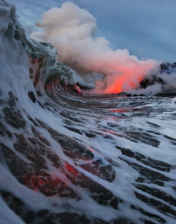 red-lipstick:Leigh Lee Hilbert - Kilauea Volcano Kalapana Lava