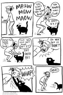 jessfink:  This is what my cat just did to me 