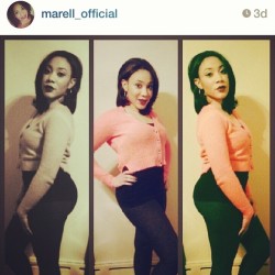 My lil sis thing she grown y'all LOL @marell_official love you