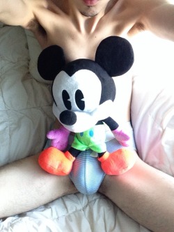 classicalforms:  mickey likes to sit on my junk.