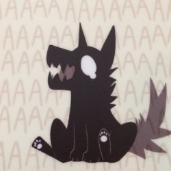 furrywolflover:  Screm Vinyl Sticker - by feve  