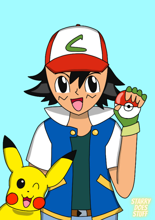 starrydoesstuff:Ash Ketchum, who is now a Pokemon Champion ;