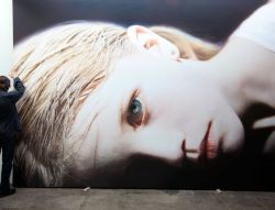 Gottfried HelnweinHead of a Child (Anna), 2012Oil and Acrylic