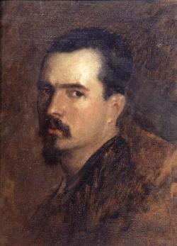 Nicolae Grigorescu  (Romanian, 1838-1907), Self-portrait. Oil