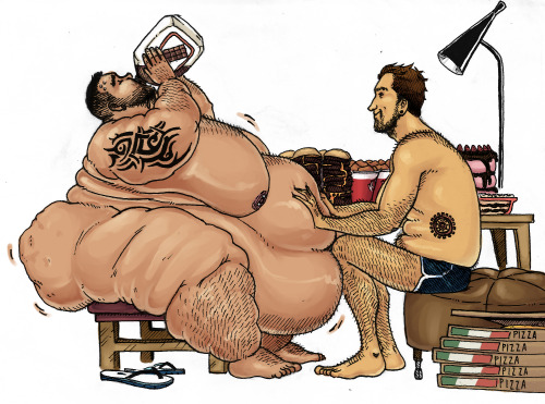 goooorrrrdo:  Chug (as bmseven, based onÂ The Studio)Ink drawing / November 2011Digital colors by Pako / November 2013Original drawing by The Studio / Date unknown  Nothing like a couple of liters of chocolate milk to whet the apetite.Hey there! A pretty