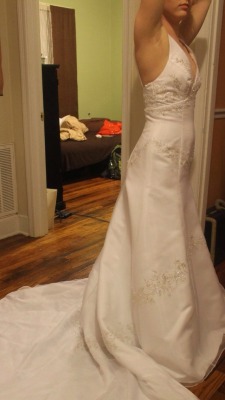 @a5uck3r4c0ck thought his wife in her wedding dress was as good
