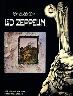 soundsof71:  Led Zeppelin IV promo poster. It says [the Four