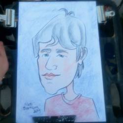 Caricature drawn at Dairy Delight! #mattbernson #caricaturist