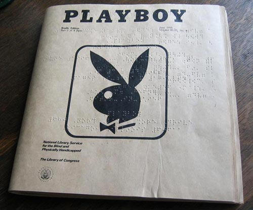 moarrrmagazine:Playboy for Blindsâ€¦