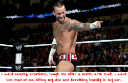 wwewrestlingsexconfessions:  I want sweaty, breathless, rough