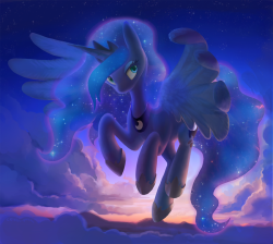 equestrian-pony-blog:  Princess Luna by Celebi-Yoshi  <3