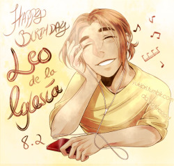 yukipri:  Happy Birthday Leo~!! 8/2Managed to crank out a birthday