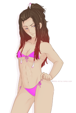 cosmic-artsu:  As suggested by aobabe, Mink in the bikini Clear