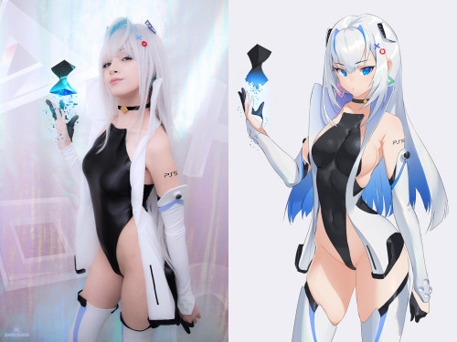 sanosagara:Incredible PS5 chan cosplay by samichuuuinstagram.com/samichuuutwitter.com/samichu18patreon.com/samichuuu