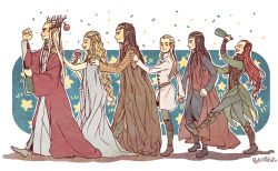 petitpotato:  Hobbit Advent - Day 21: Party Well, party always