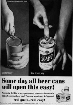 woowho-vintage:  weirdvintage:  Some day all beer cans will open