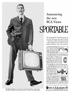 mid-centurymowing:  TV’s shape of tomorrow - very thin, sleek,