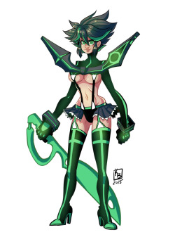 kaymonstarart:  Commission of Ryuko Matoi as a Green Lantern. 