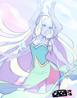 r0cket-cat:  An Opal Sketch ~ I was inspired by the lovely Ceephorstudioâ€™s Opal I will finish this later when I get back!!Â 