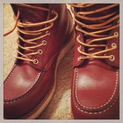 fongwan:  Half month worn, it’s getting beautiful!!! #redwingheritage