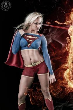 Superman Body Paint