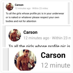 saturateddd:shut up Carson