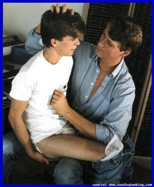 dadincharge:  Sitting in Dadâ€™s lap after a spanking can make it all better.  If ANYONE knows what the video is called that this photo comes from, please share. I have several pics from this video that I’ve accumulated over the years and I think