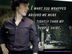 “I want you wrapped around me more tightly than my purple