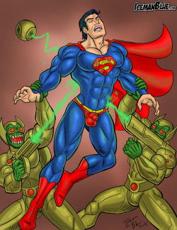 “Give it up, Kryptonian! Our kryptonite weapons will hit