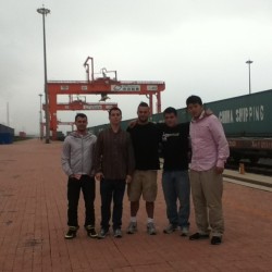 Port of Dalian rail interlink. One of only 4 in china, and the