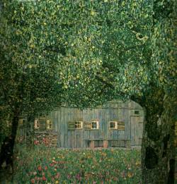 paintingispoetry: Gustav Klimt, Farmhouse in Upper Austria, 1911