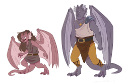 lavonathon:  Gargoyles AU!  Originally I just wanted to draw