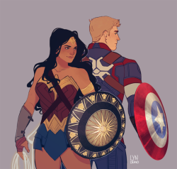 lyndraws:had to draw my favorite superheroes together….guess