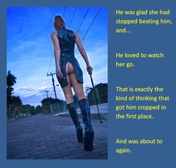 He was glad she had stopped beating him, and…He loved to watch